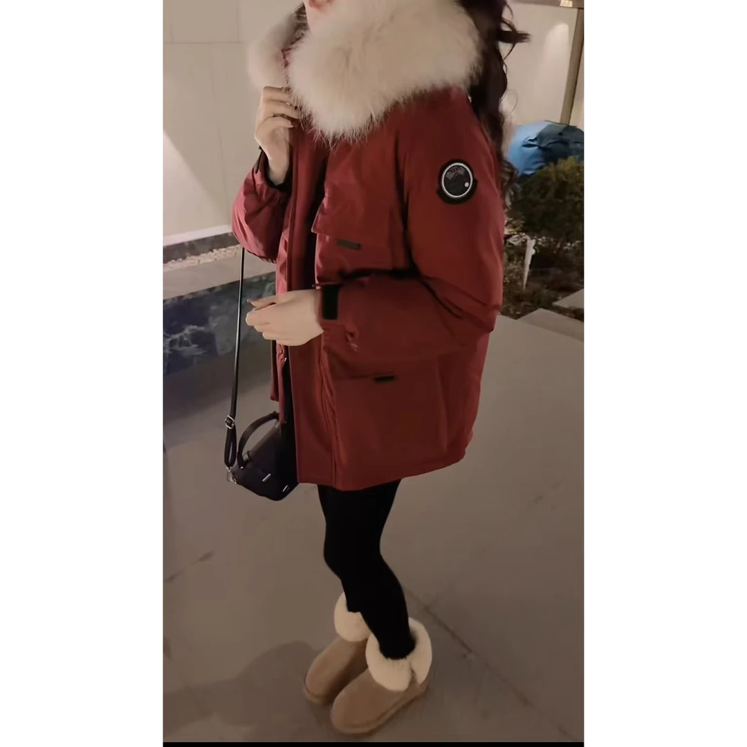 『 时尚雪季A』简约设计百搭时尚高品质厚款羽绒服8802