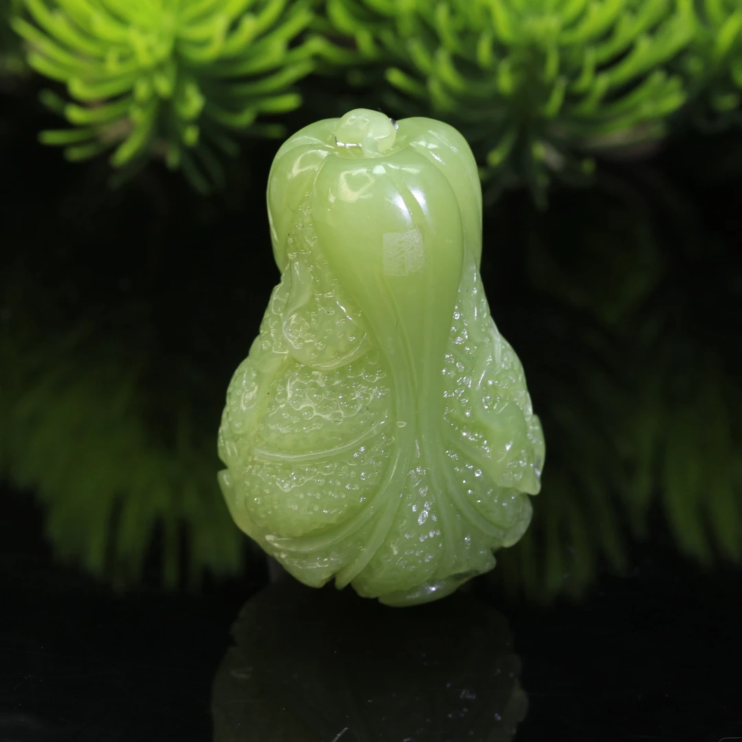 29和田玉若羌黄口白菜/400078保利厦门拍卖