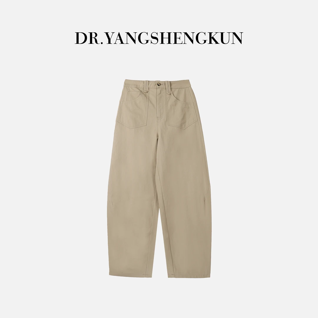 DR杨圣坤2025夏季新款舒适透气显瘦百搭阔腿休闲裤B2503-1101
