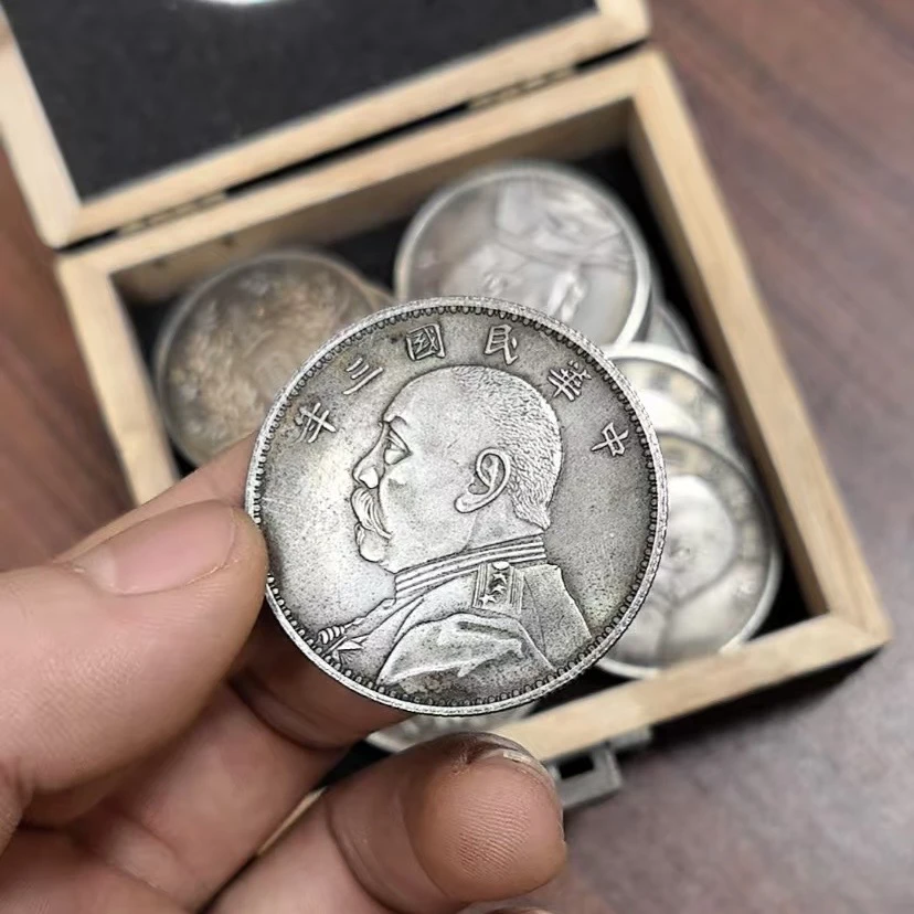 民国袁大头古银元袁世凯大洋收藏纪念可吹响摔不碎复古工艺品摆件