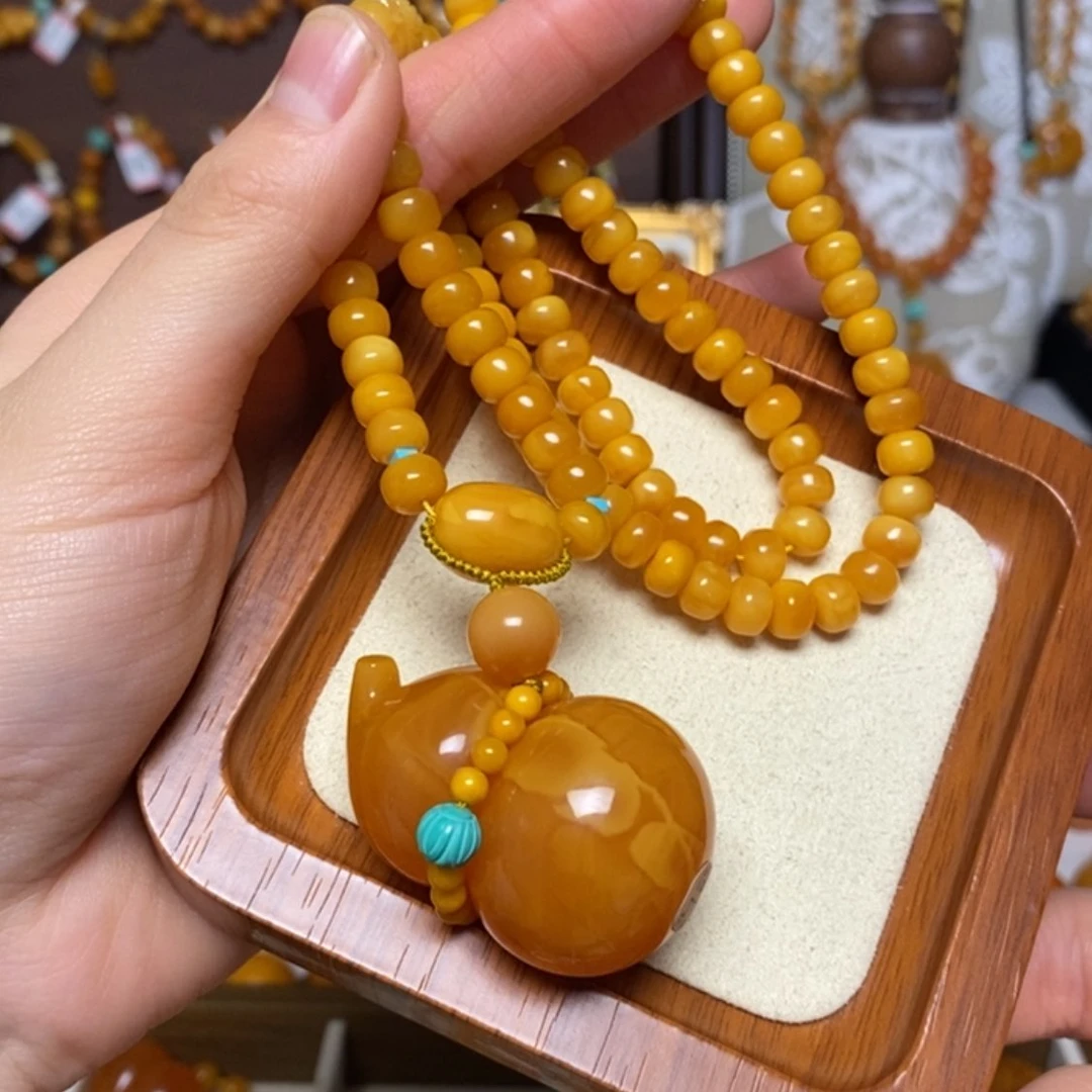 【闪购商品】蜜蜡颈饰未镶嵌项链