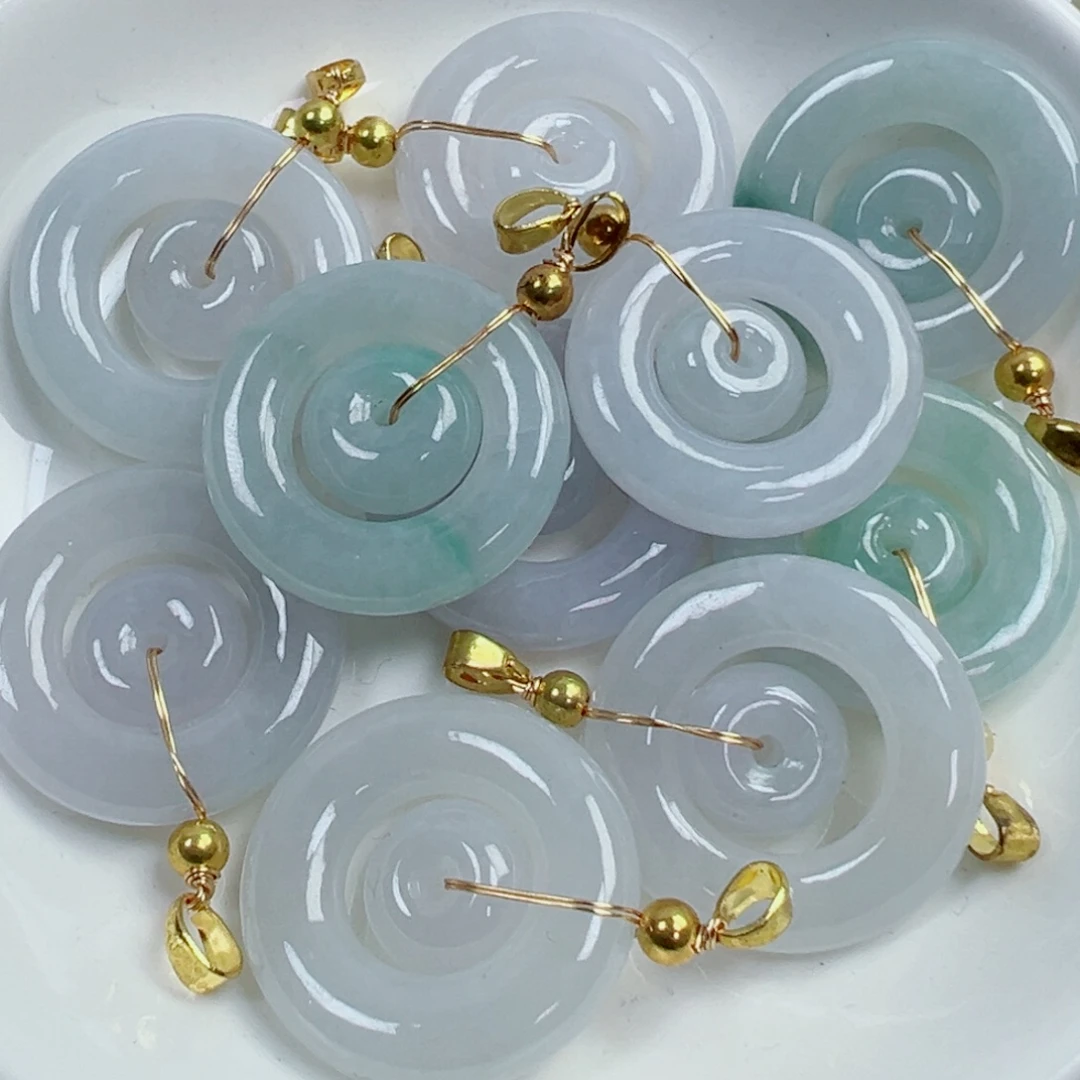 翡翠散珠翡翠子母扣一个可挑