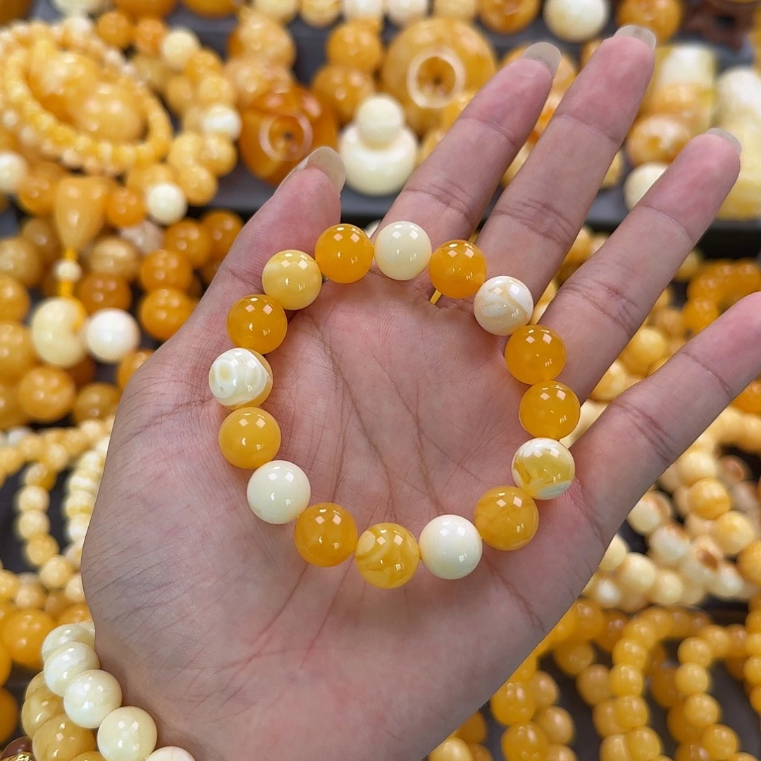 蜜蜡未镶嵌珠宝奇石12.7mm