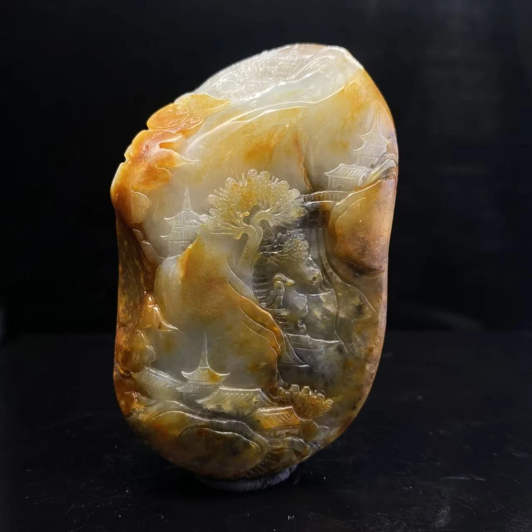 A618 和田玉手把件 QQ834003