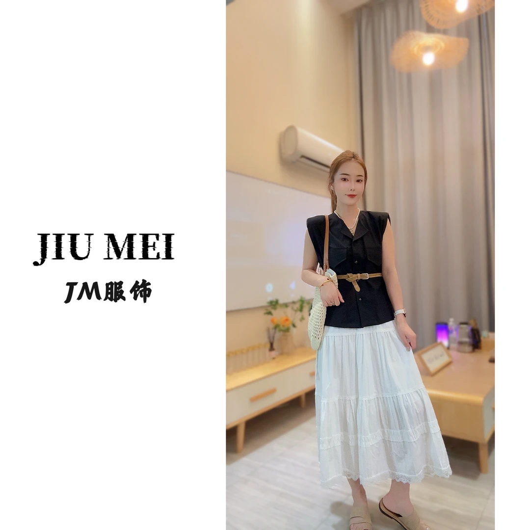 【JM九妹】夏季新款高级感气质棉布上衣sy8517