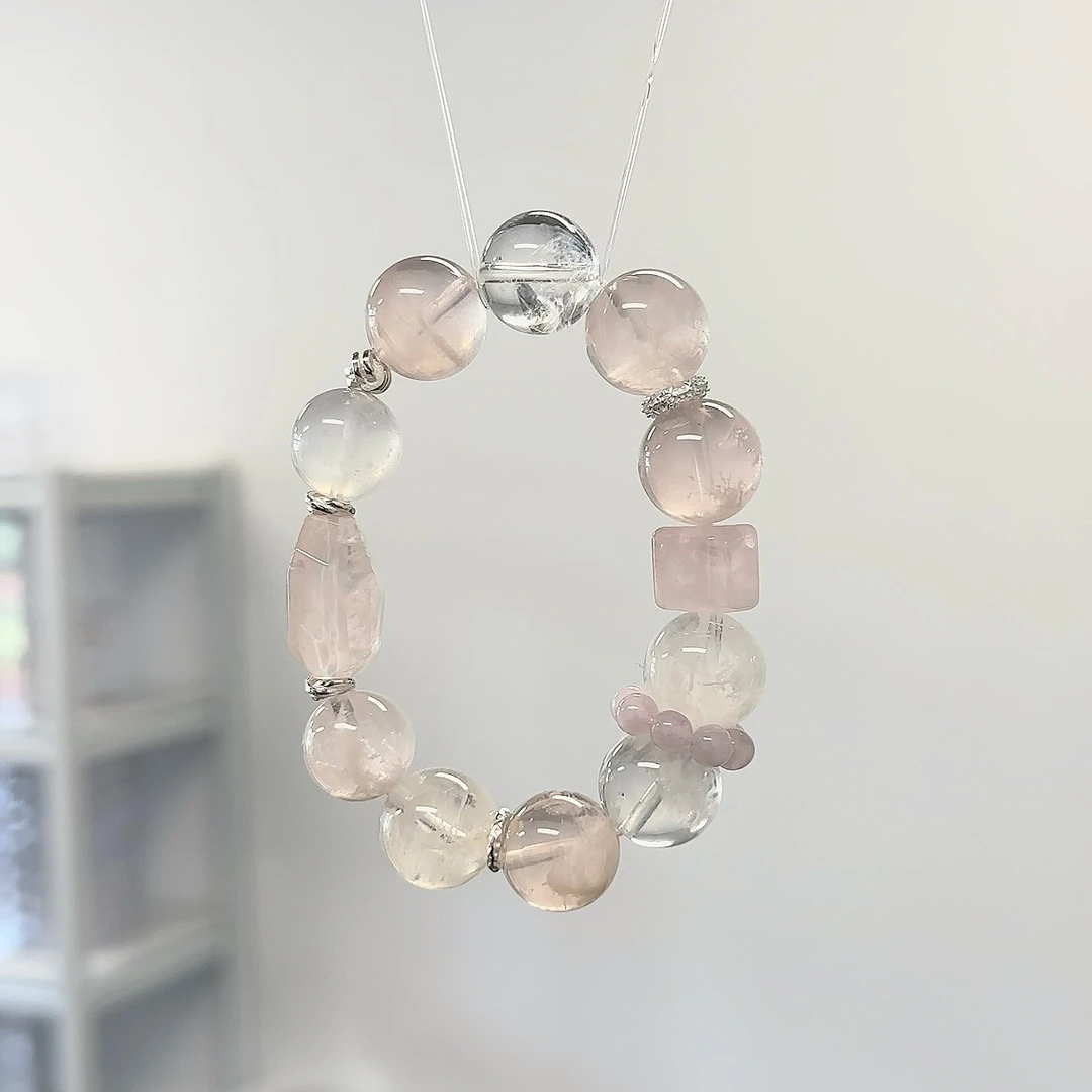 【粉雪漫漫】水晶手链YXGZB6401【多样性发一】