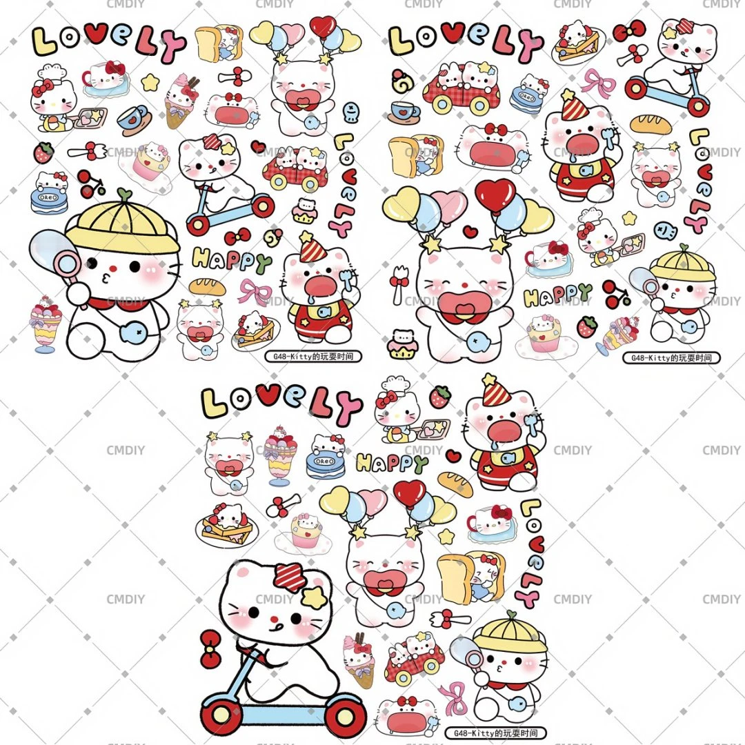 【直播选款专用】3D立体浮雕贴纸方硕放油手机壳平板壳水杯手帐贴纸