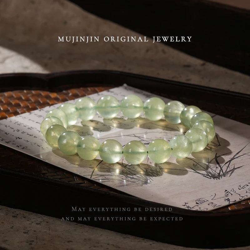 天然葡萄石10m手串女款送女生礼物时尚百搭串珠手串CC851