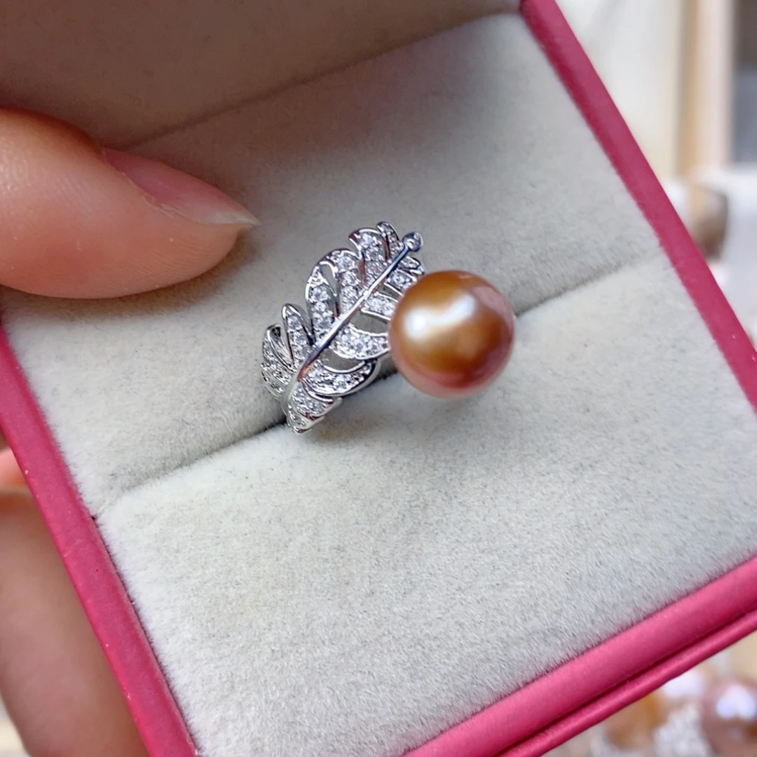 淡水珍珠戒指合金