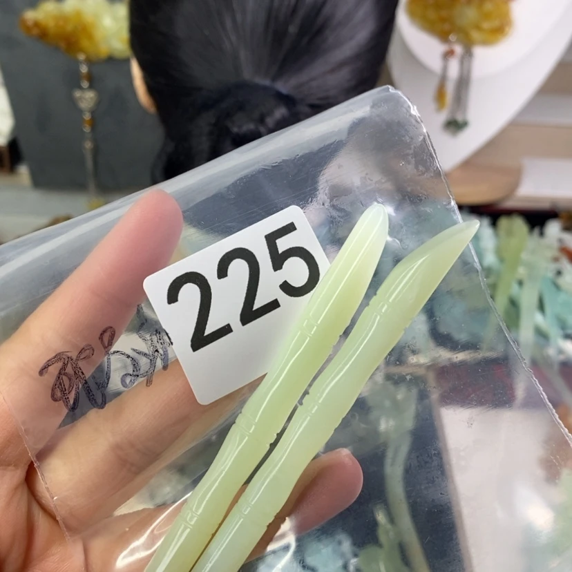 【闪购商品】岫玉发饰未镶嵌中****北