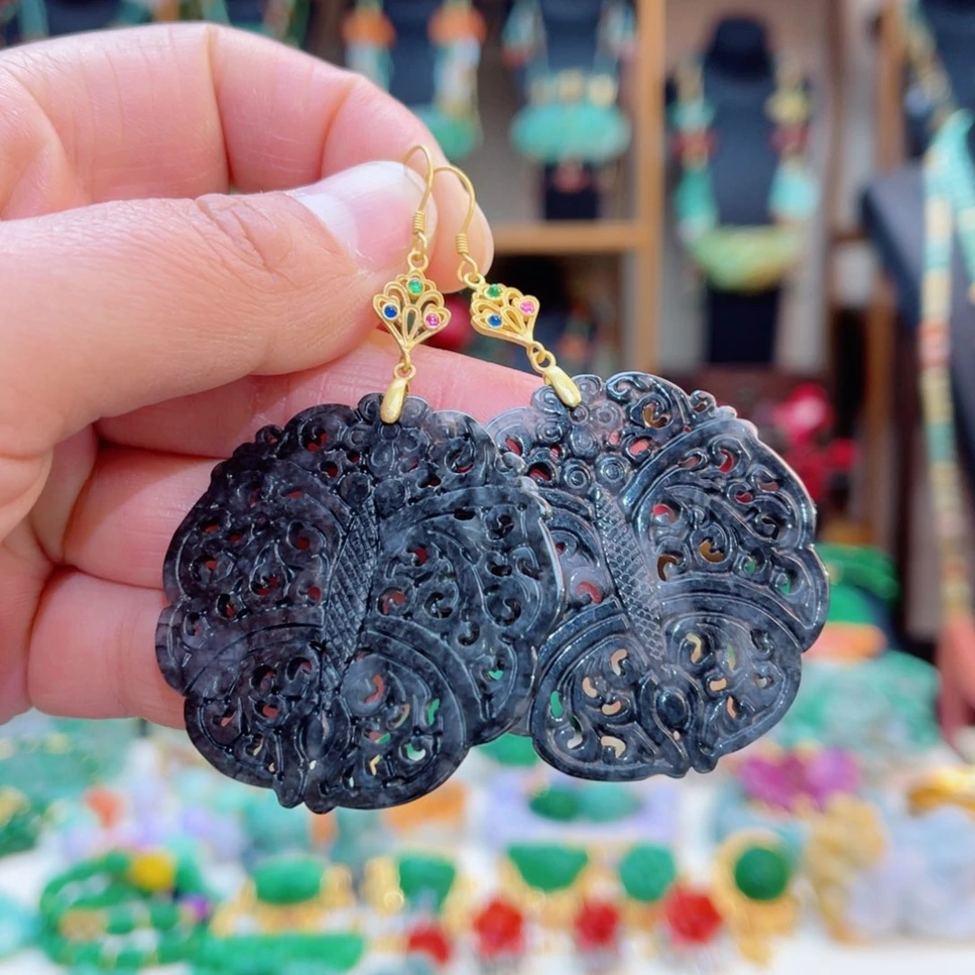 翡翠耳饰合金48小时鉴赏期