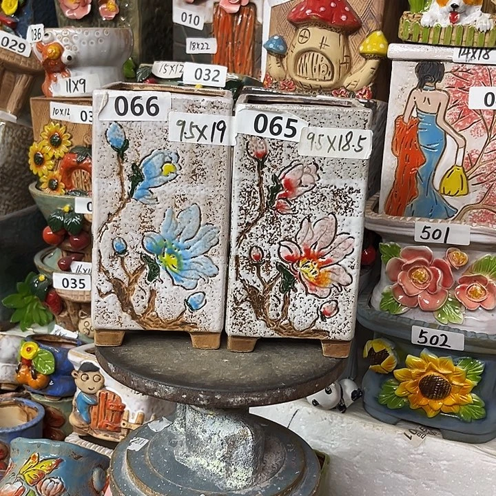 粗陶材质多肉花盆