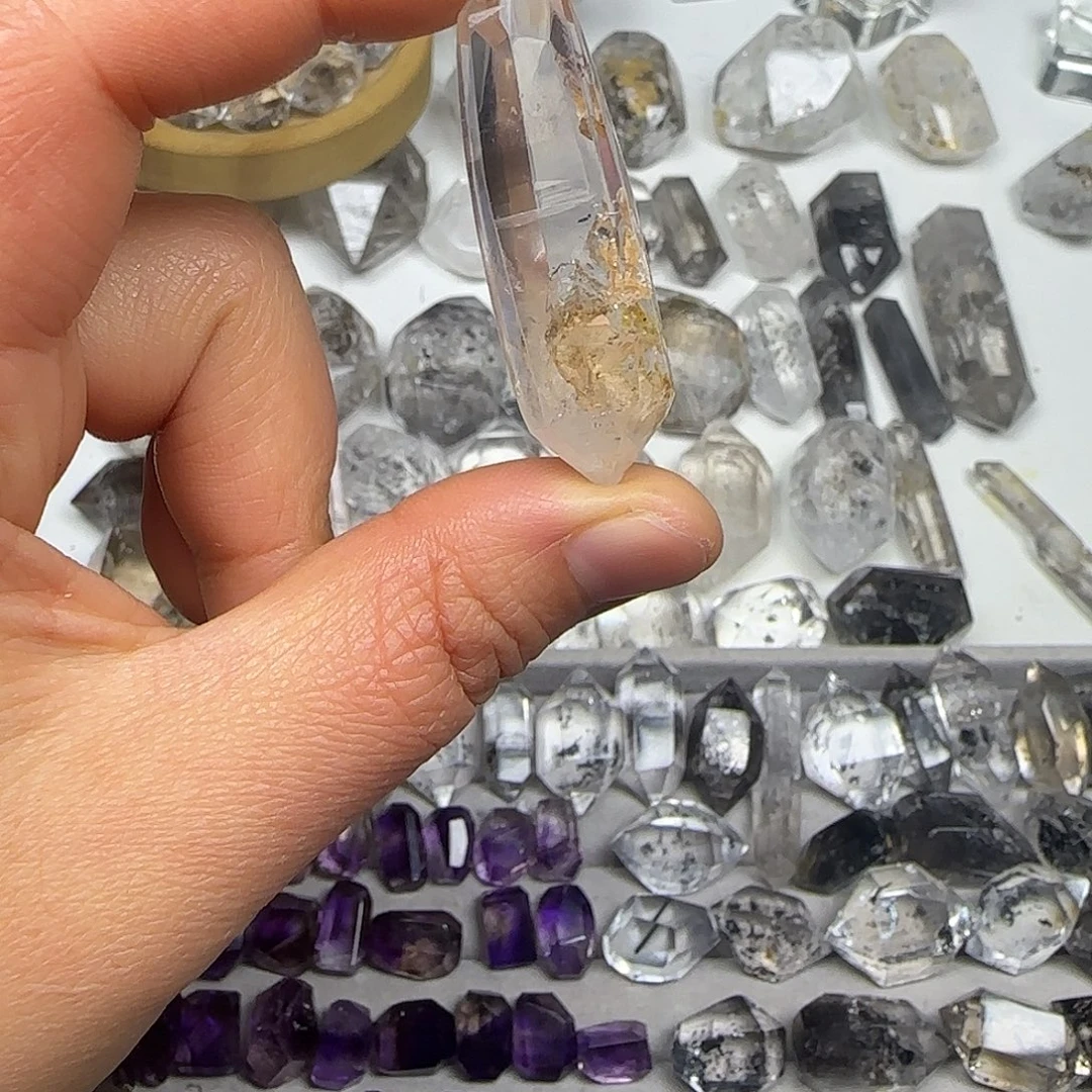 未镶嵌珠宝半成品水晶水胆