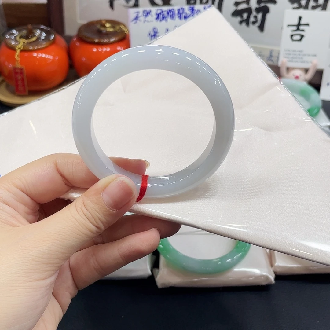 翡翠未镶嵌手镯天然缅甸A货翡翠手镯15