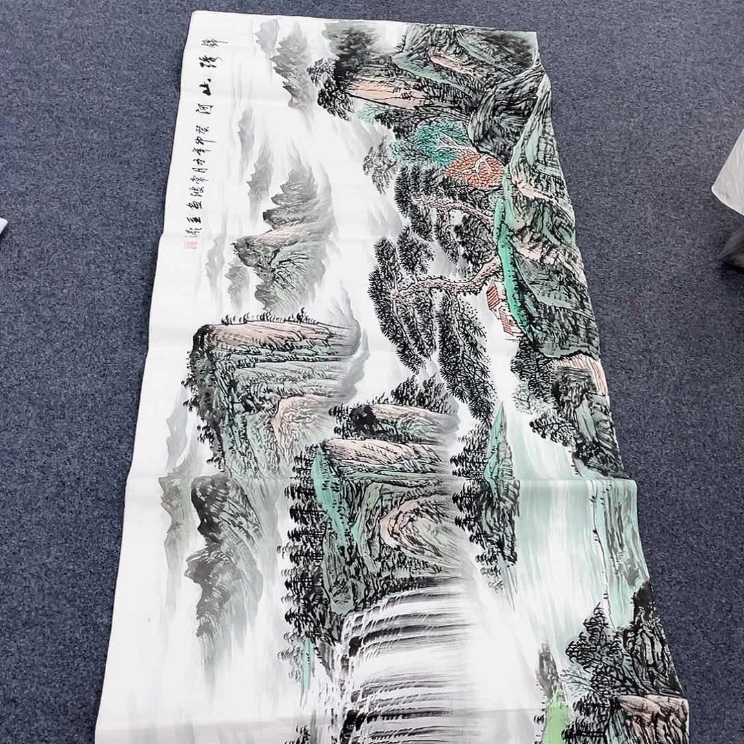 国画作品小姐姐放漏…
