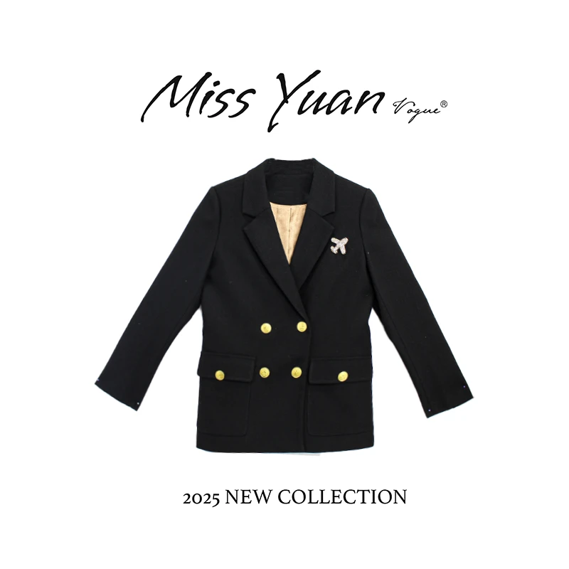 M.Y媛总 2025春季新款外套时尚百搭轻奢小众西装外套女1LY1347