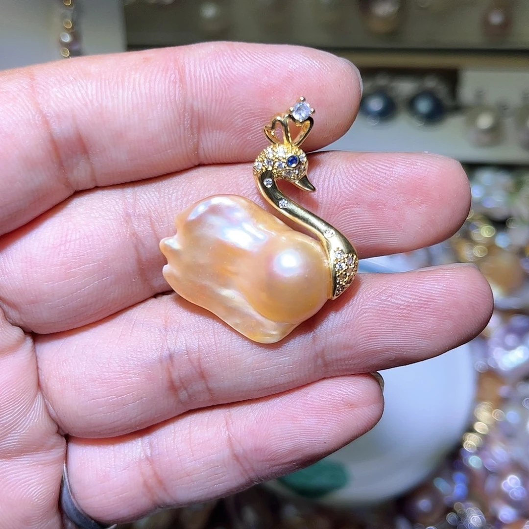 淡水珍珠未镶嵌吊坠(不含链)怡*?26