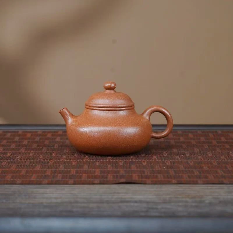 桃花泥【容天】宜兴黄龙山原矿手工紫砂壶