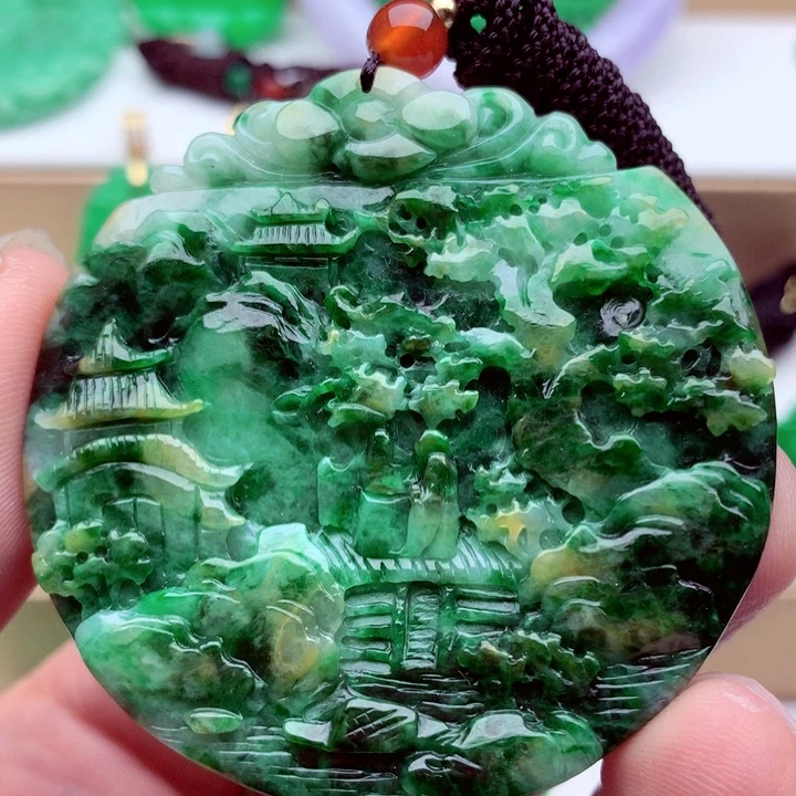 翡翠未镶嵌吊坠(不含链)