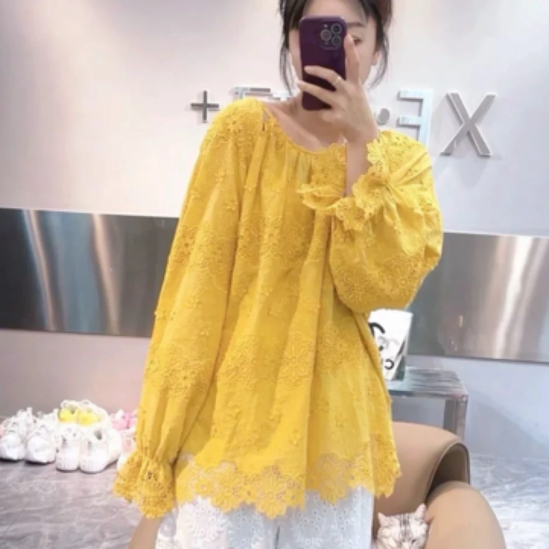 A.M艾墨儿女款蕾丝体恤