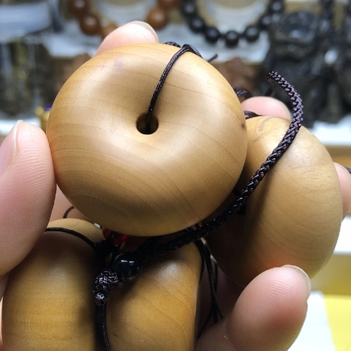 檀香木手串/手链老山檀香平安扣微瑕