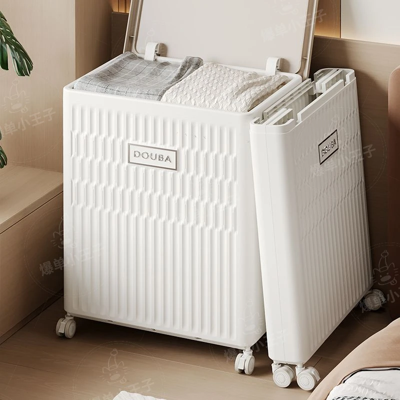 衣服收纳箱家用大容量翻盖卧室衣物被子整理箱可折叠收纳柜储物柜