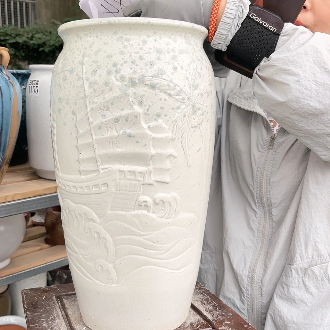 紫砂花盆王嫂花盆直播0528-一帆风顺高42口20