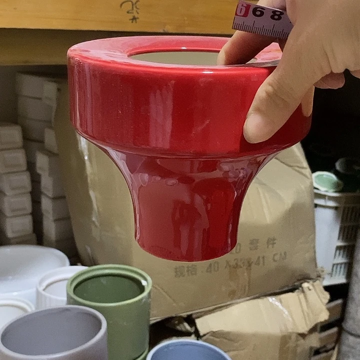 摆件水培陶盆无孔 微瑕介意勿拍