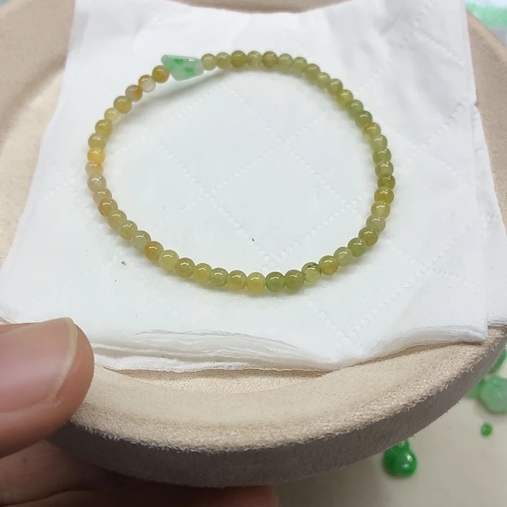 翡翠未镶嵌手链天然缅甸翡翠A货卡3.6