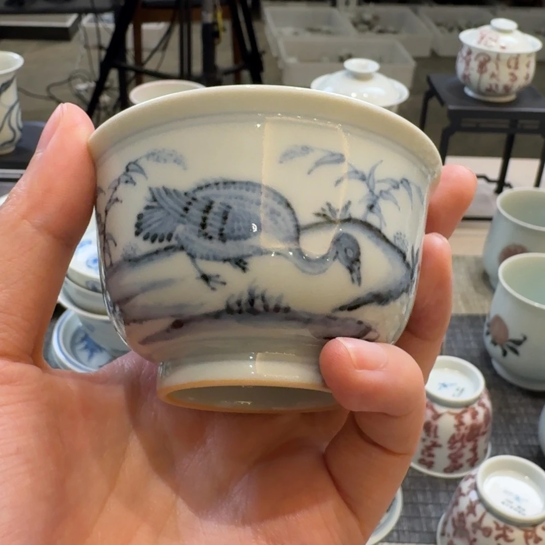 R****s青花芦雁主人杯一个