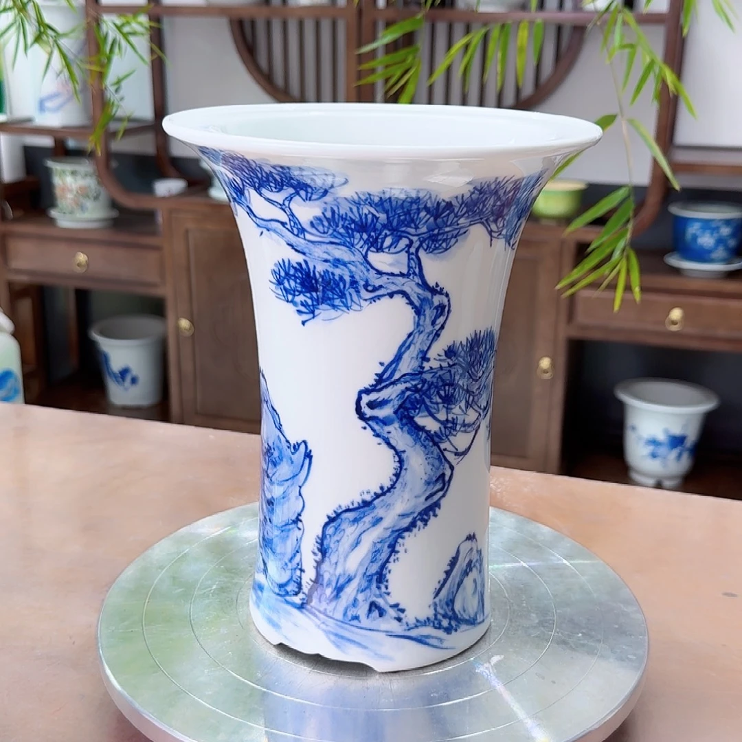 笑***话青松陶瓷花盆8888888