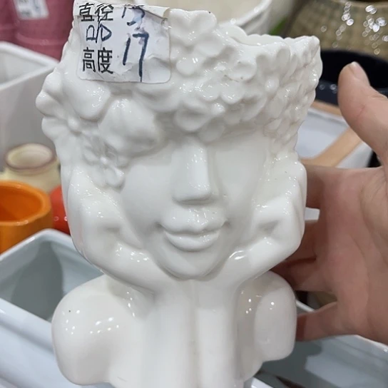 多肉绿植陶瓷花盆9.9包邮，有孔