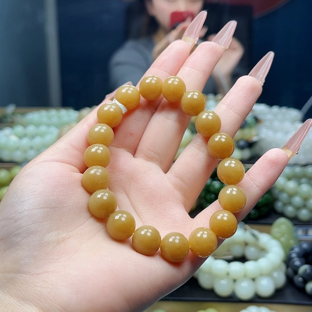 和田玉未镶嵌手链12