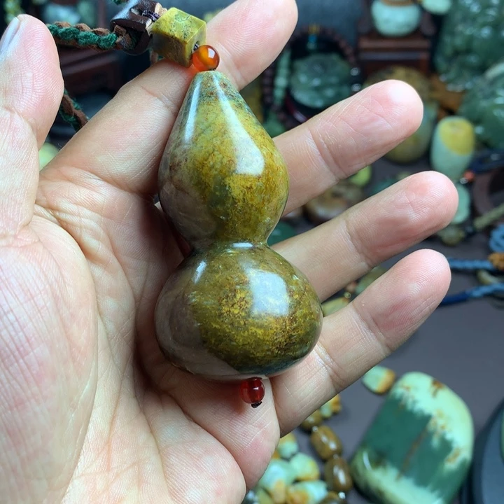 岫岩河磨玉（透闪石质玉）未镶嵌吊坠(赠链)H*N
