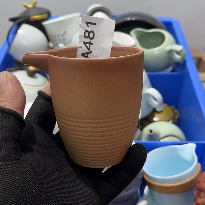 寂***玩瓷片茶摆件微瑕介意勿拍
