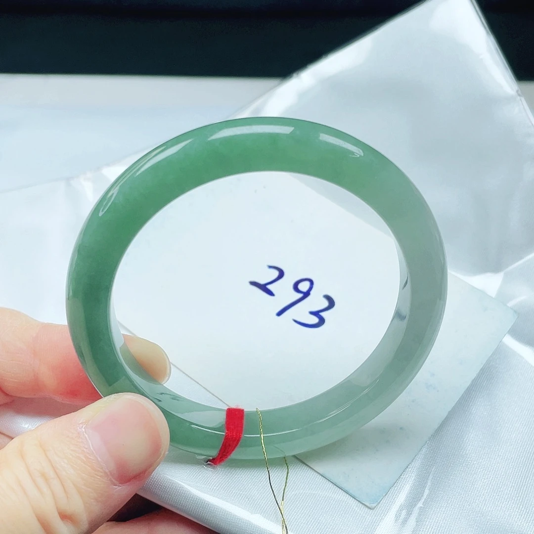 翡翠未镶嵌手镯55➕圈口 无纹裂