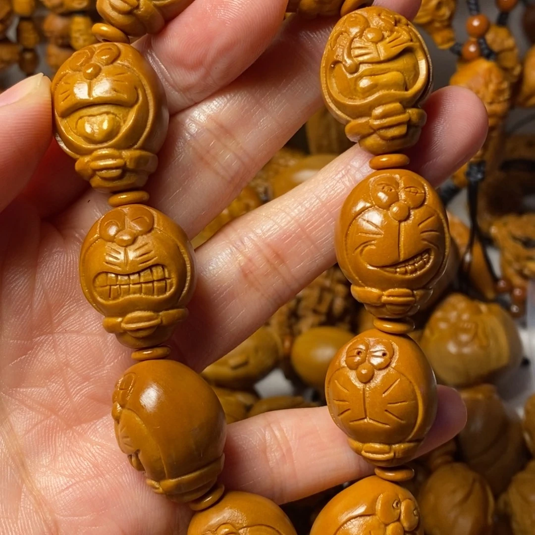 橄榄核手串/手链菜*儿机器猫