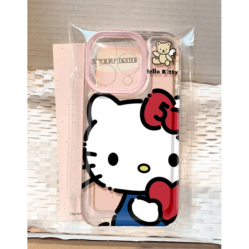 抱爱心凯蒂猫壳适用苹果17手机壳iPhone15promax防摔161514男13女