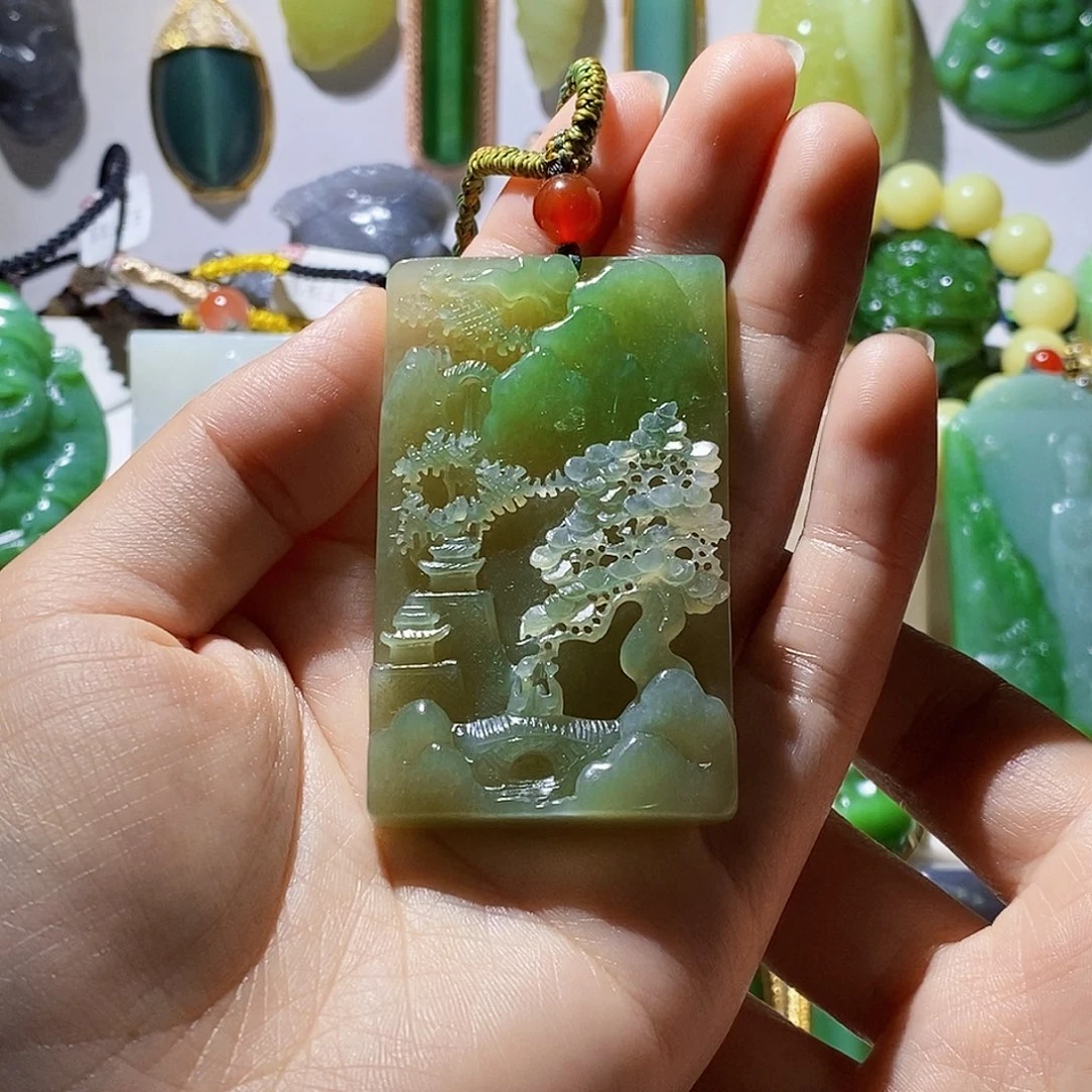 和田玉未镶嵌颈饰