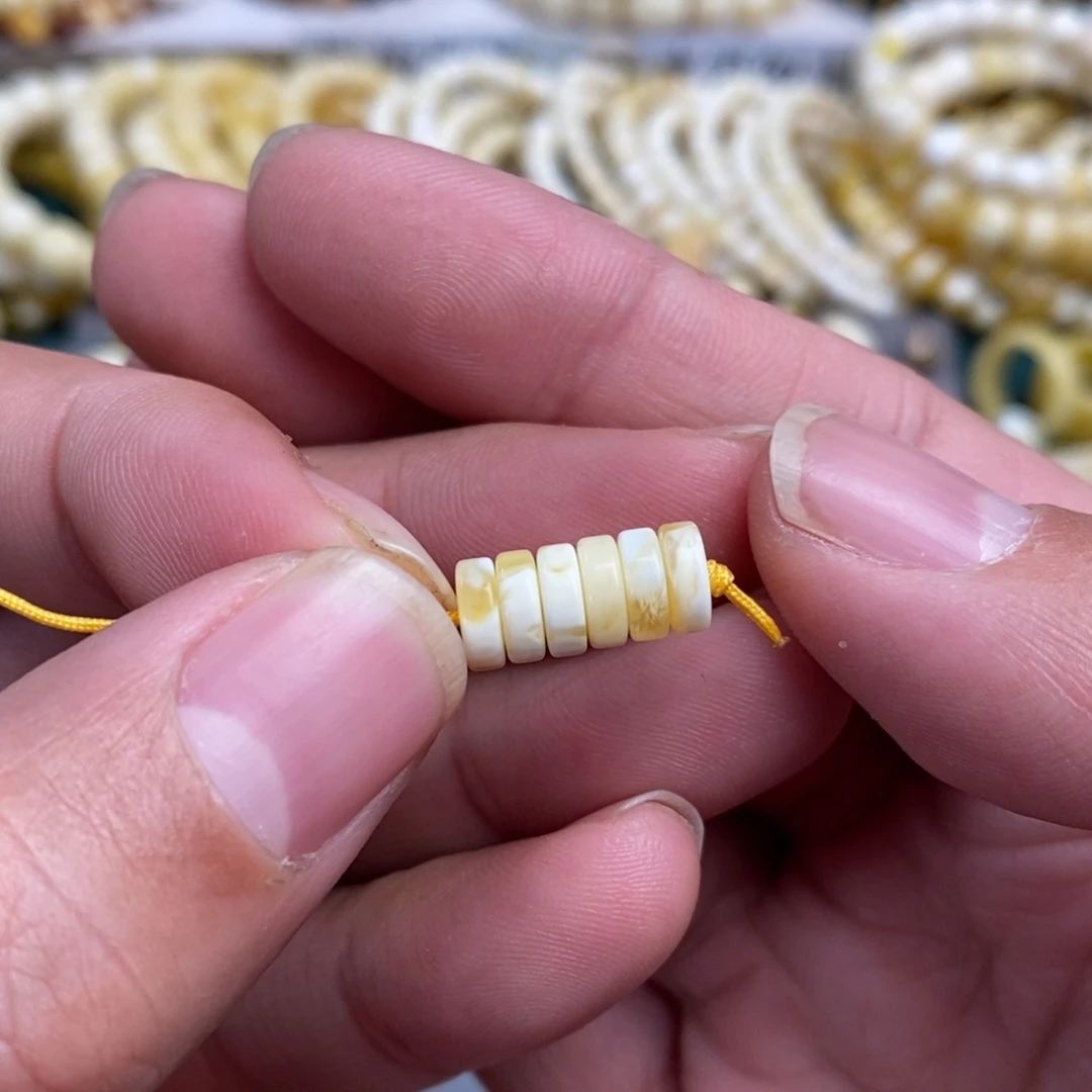 琥珀裸石未镶嵌渔***我7mm隔片