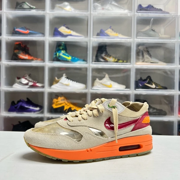 95新 maje 43码/95新 CLOT✖️Air Max1 棕红 跑步鞋