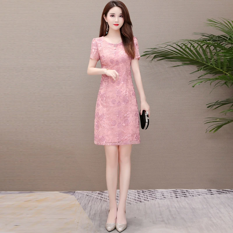 旗袍连衣裙女夏季新款喜婆婆妈妈高端大气上档次今年流行裙子品牌