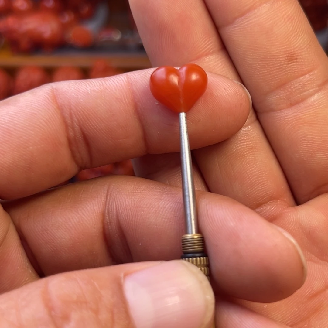 南红玛瑙未镶嵌保山精工屁桃12mm