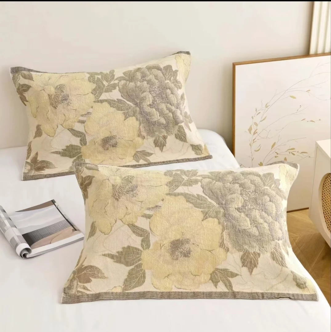 【UNESCO】非遗工艺罗布泊野生麻双面浮雕工艺A类高定枕巾-奢香夫人