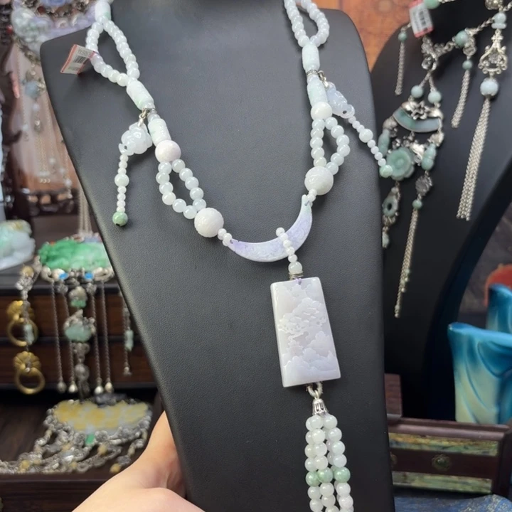 翡翠未镶嵌项链翡翠项链