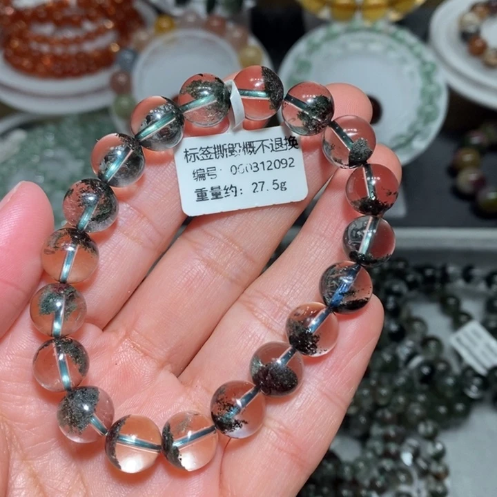 水晶未镶嵌手链绿幽灵手链
