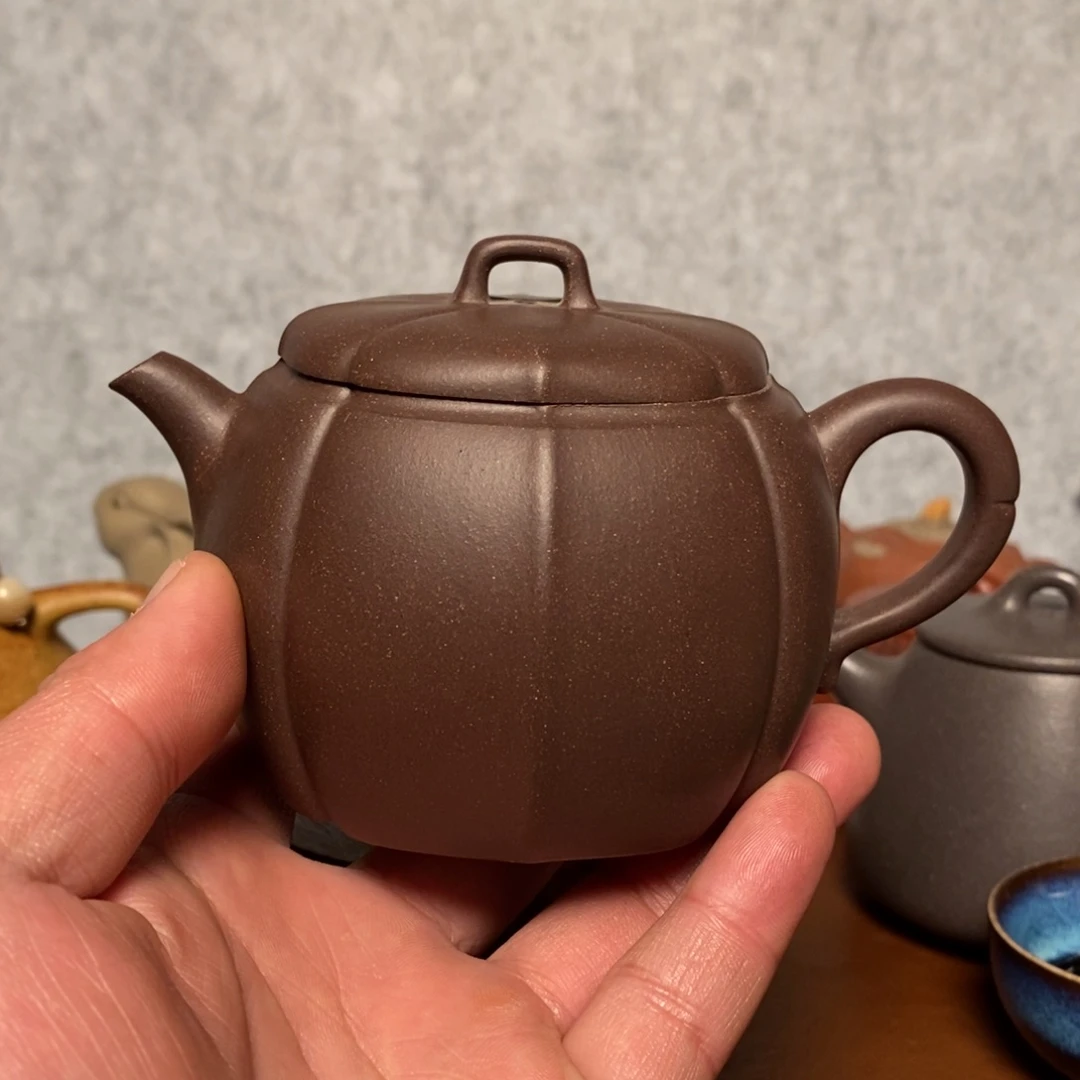 紫砂茶壶文**s瑕疵缩盖四方宝菱280cc