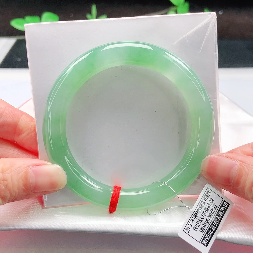 未镶嵌手镯翡翠54.5圆条