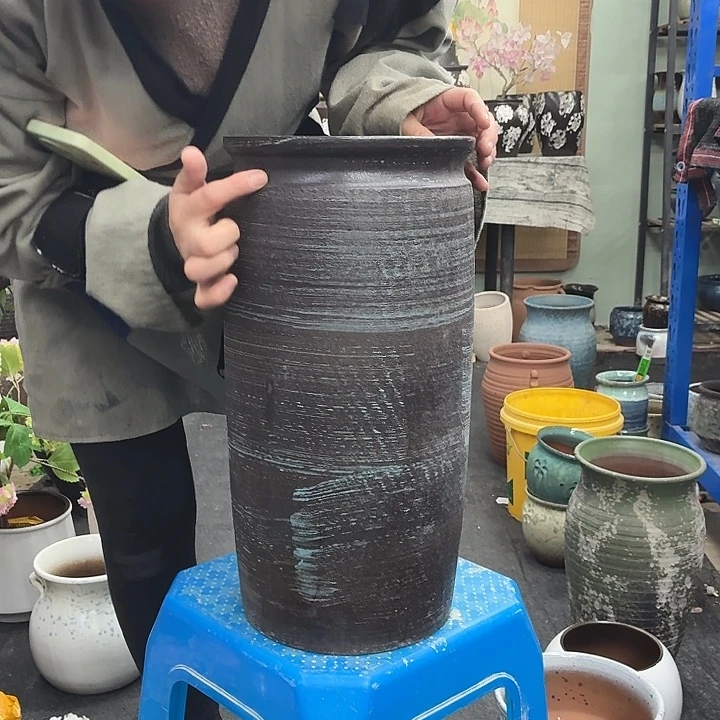 20×42 -粗陶花盆有孔-买买买