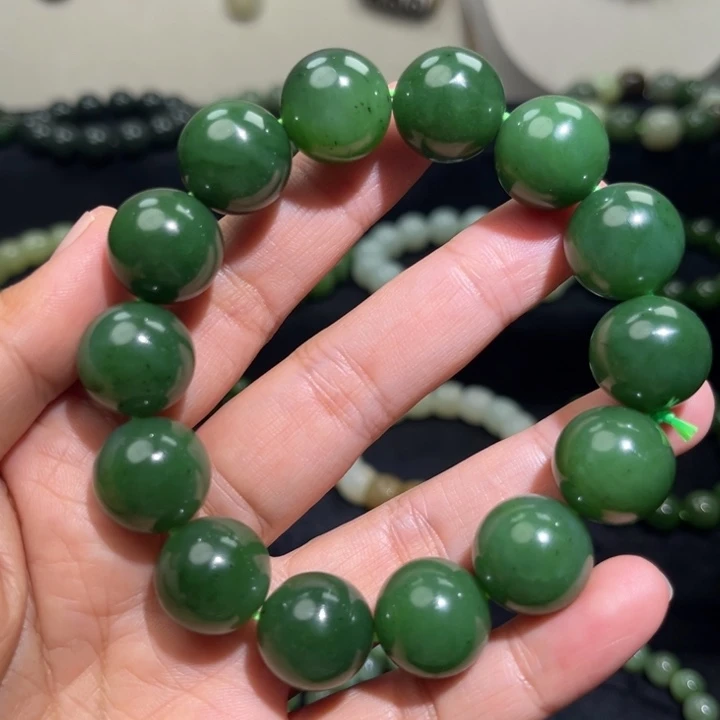 和田玉未镶嵌手链卡16